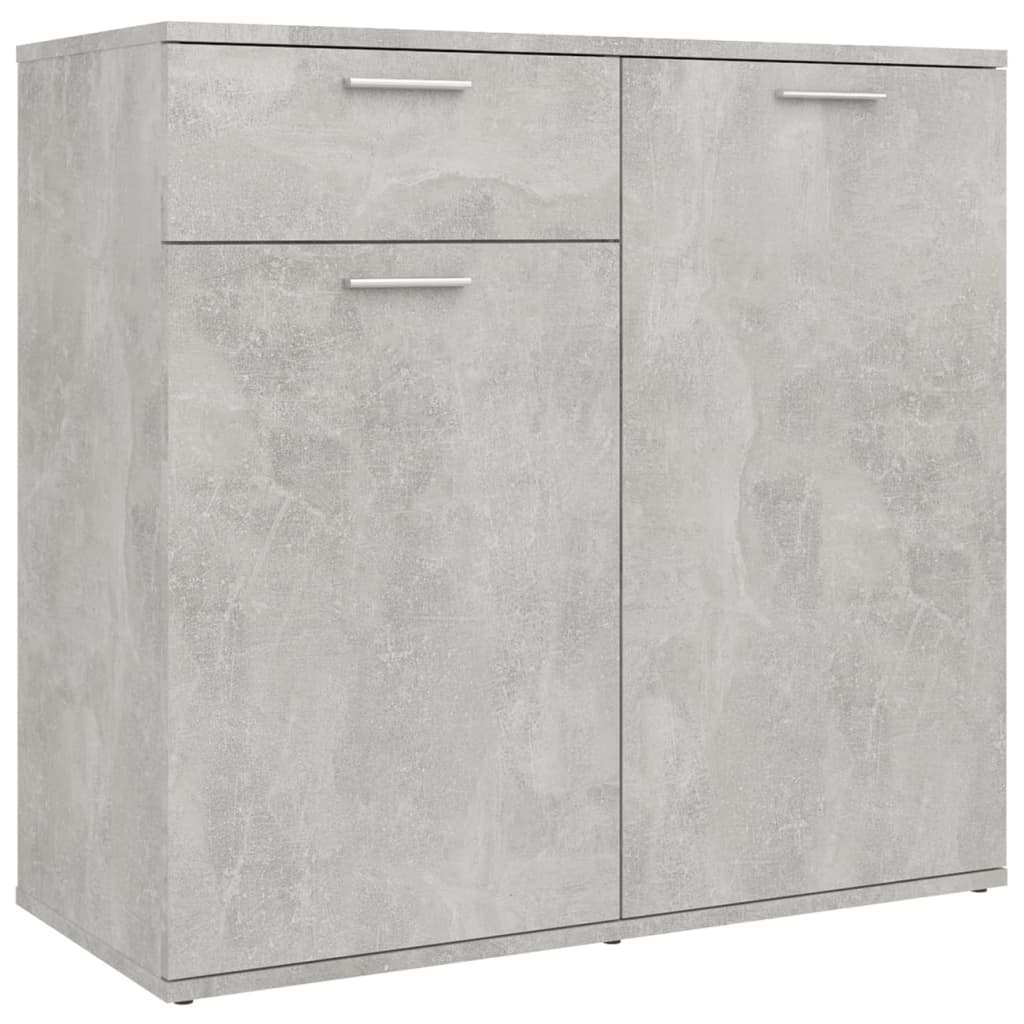 vidaXL Servantă, gri beton, 80x36x75 cm, PAL vidaXL Servantă, gri beton, 80x36x75 cm, PAL