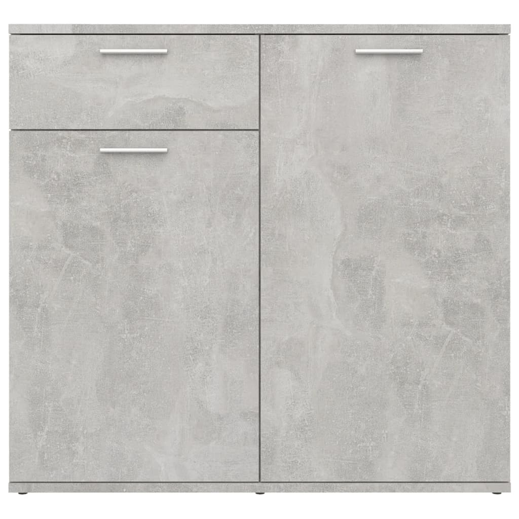 vidaXL Servantă, gri beton, 80x36x75 cm, PAL vidaXL Servantă, gri beton, 80x36x75 cm, PAL