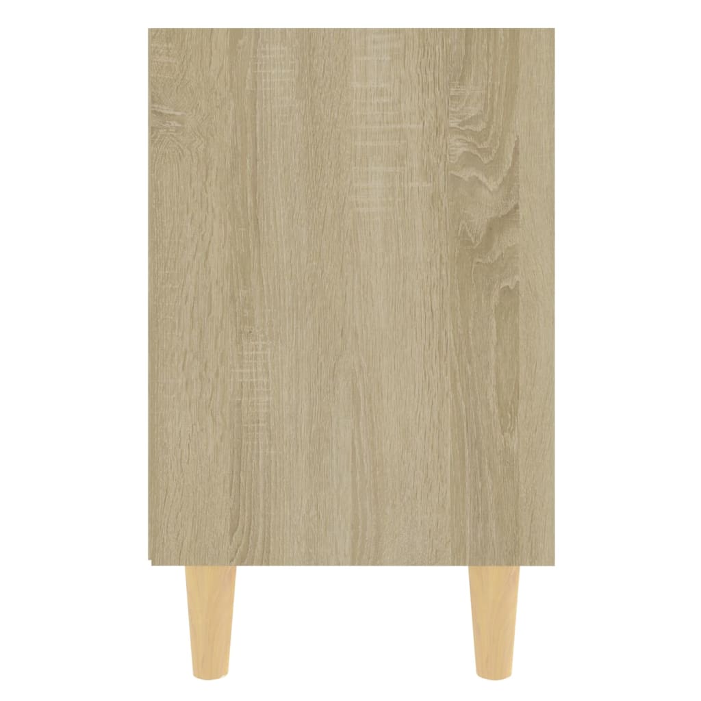 vidaXL Noptieră cu picioare din lemn masiv, stejar sonoma, 40x30x50 cm vidaXL Noptieră cu picioare din lemn masiv, stejar sonoma, 40x30x50 cm