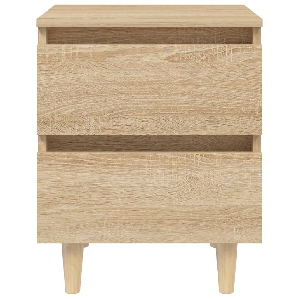 vidaXL Noptieră cu picioare lemn masiv pin, stejar sonoma, 40x35x50 cm vidaXL Noptieră cu picioare lemn masiv pin, stejar sonoma, 40x35x50 cm