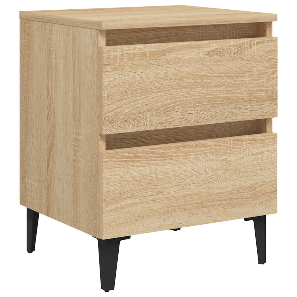 vidaXL Noptiere, 2 buc., stejar sonoma, 40x35x50 cm, lemn prelucrat vidaXL Noptiere, 2 buc., stejar sonoma, 40x35x50 cm, lemn prelucrat