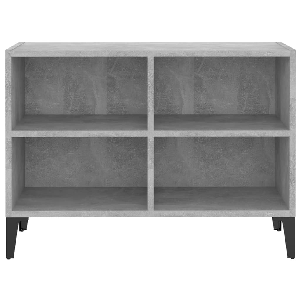 vidaXL Comodă TV cu picioare metalice, gri beton, 69,5x30x50 cm
