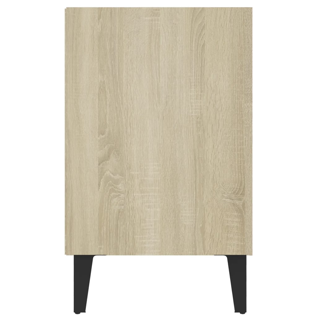 vidaXL Comodă TV cu picioare metalice, stejar sonoma, 103,5x30x50 cm vidaXL Comodă TV cu picioare metalice, stejar sonoma, 103,5x30x50 cm