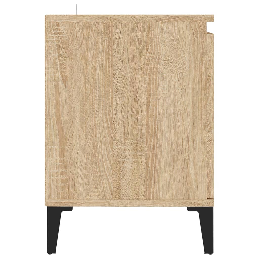 vidaXL Comodă TV cu picioare metalice, stejar sonoma, 103,5x35x50 cm vidaXL Comodă TV cu picioare metalice, stejar sonoma, 103,5x35x50 cm
