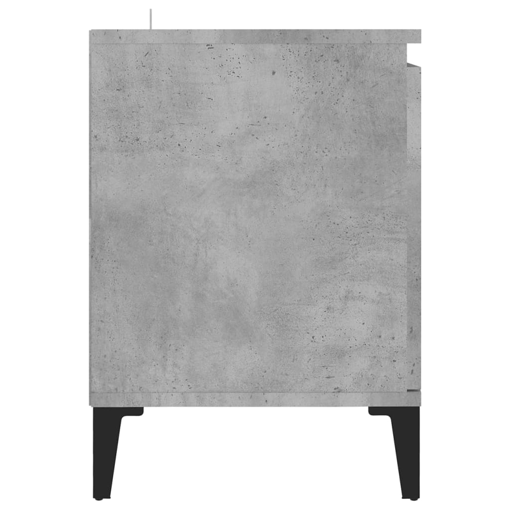 vidaXL Comodă TV cu picioare metalice, gri, 103,5x35x50 cm