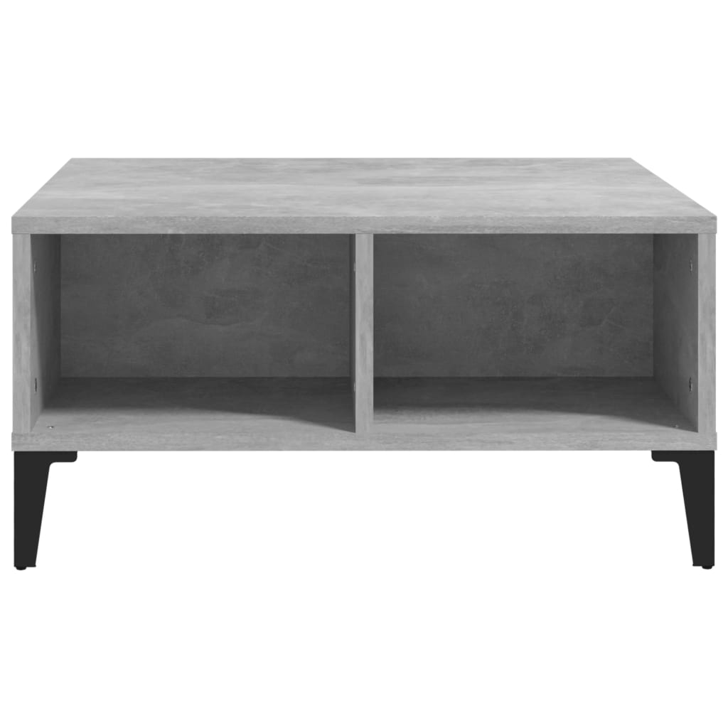 vidaXL Masă de cafea, gri beton, 60x60x30 cm, lemn prelucrat