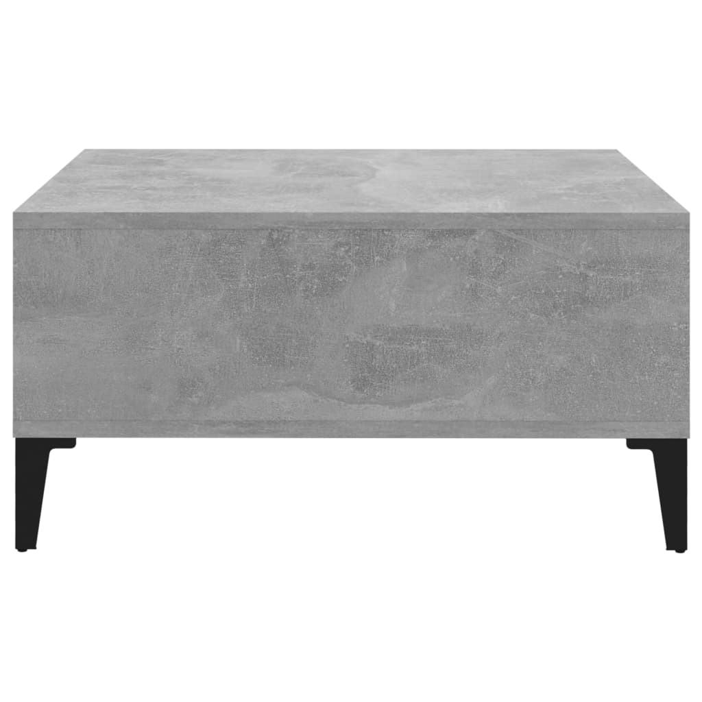 vidaXL Masă de cafea, gri beton, 60x60x30 cm, lemn prelucrat