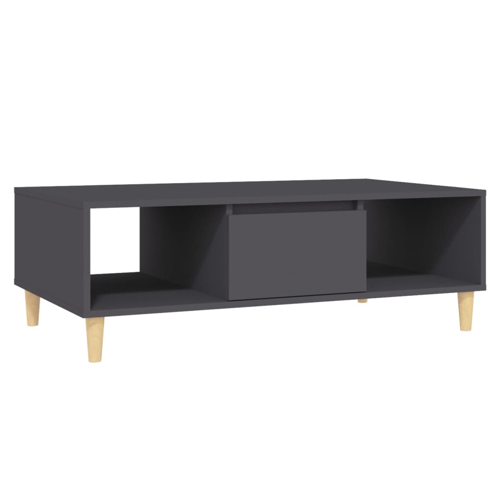 vidaXL Măsuță de cafea, gri, 103,5x60x35 cm, lemn prelucrat vidaXL Măsuță de cafea, gri, 103,5x60x35 cm, lemn prelucrat
