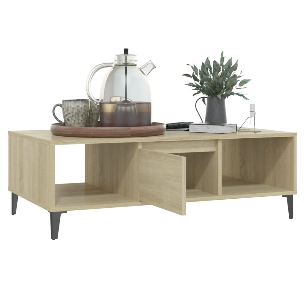 vidaXL Măsuță de cafea, stejar sonoma, 103,5x60x35 cm, lemn prelucrat vidaXL Măsuță de cafea, stejar sonoma, 103,5x60x35 cm, lemn prelucrat