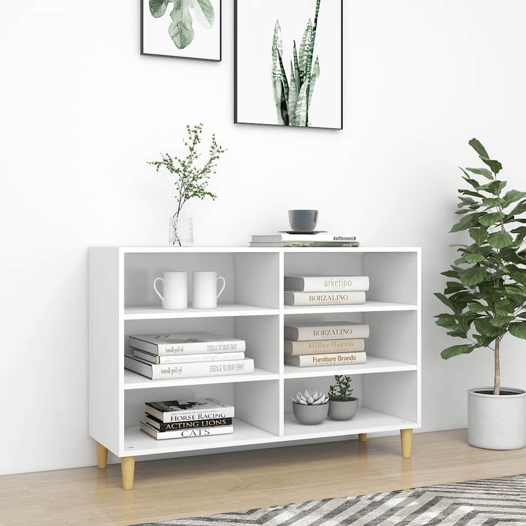 vidaXL Servantă, alb, 103,5x35x70 cm, lemn compozit vidaXL Servantă, alb, 103,5x35x70 cm, lemn compozit