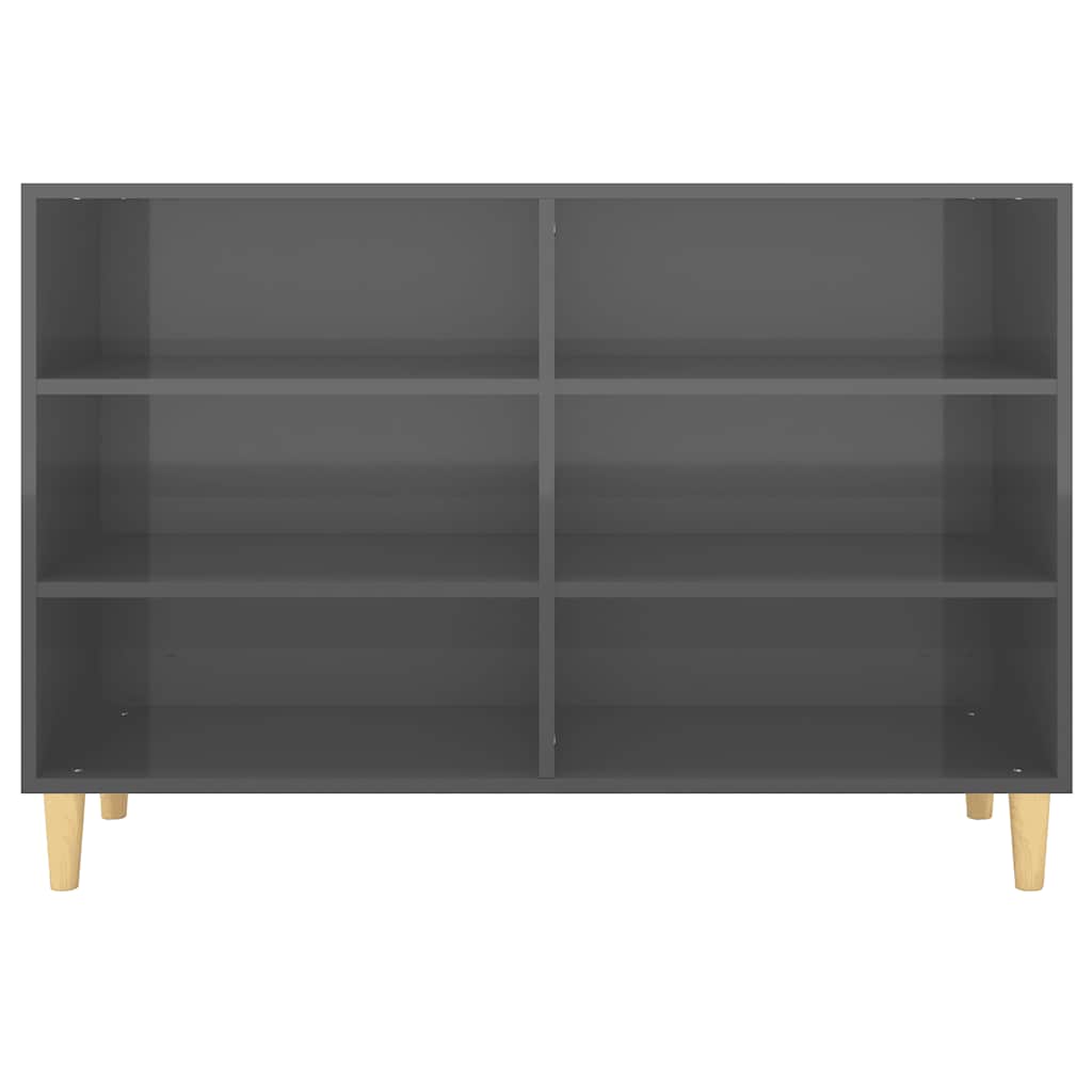 vidaXL Servantă, gri extralucios, 103,5x35x70 cm, PAL vidaXL Servantă, gri extralucios, 103,5x35x70 cm, PAL