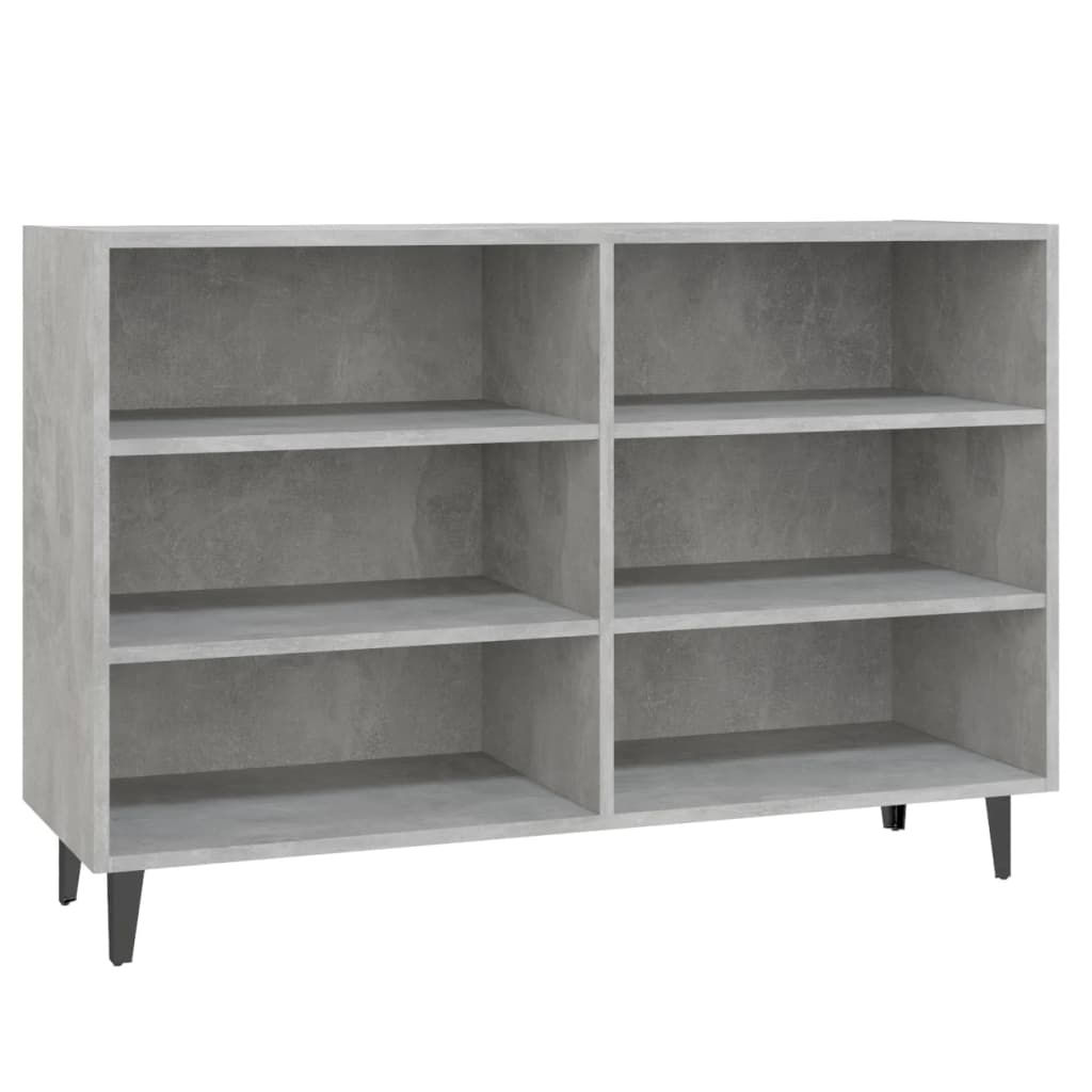 vidaXL Servantă, gri beton, 103,5x35x70 cm, PAL