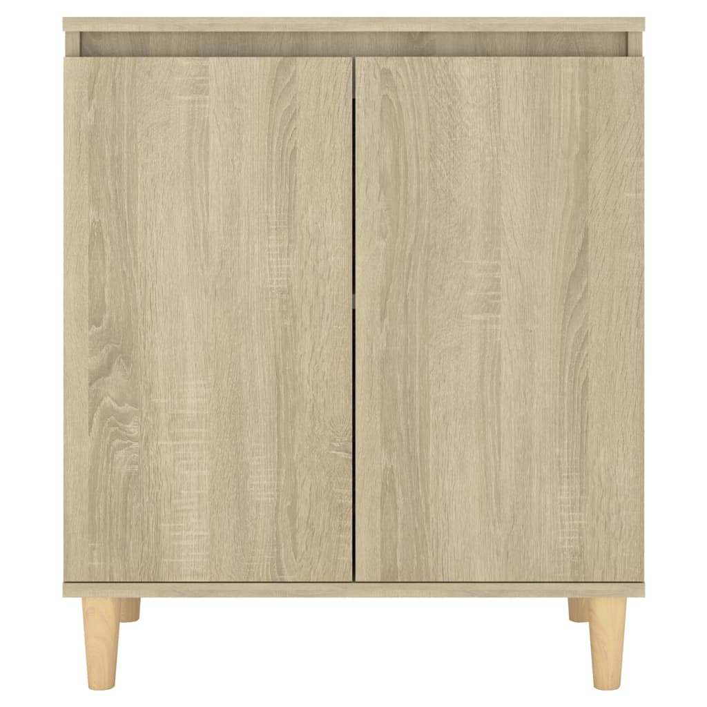 vidaXL Servantă picioare din lemn masiv stejar sonoma 60x35x70 cm lemn
