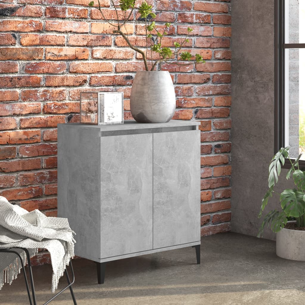 vidaXL Servantă, gri beton, 60x35x70 cm, lemn prelucrat vidaXL Servantă, gri beton, 60x35x70 cm, lemn prelucrat