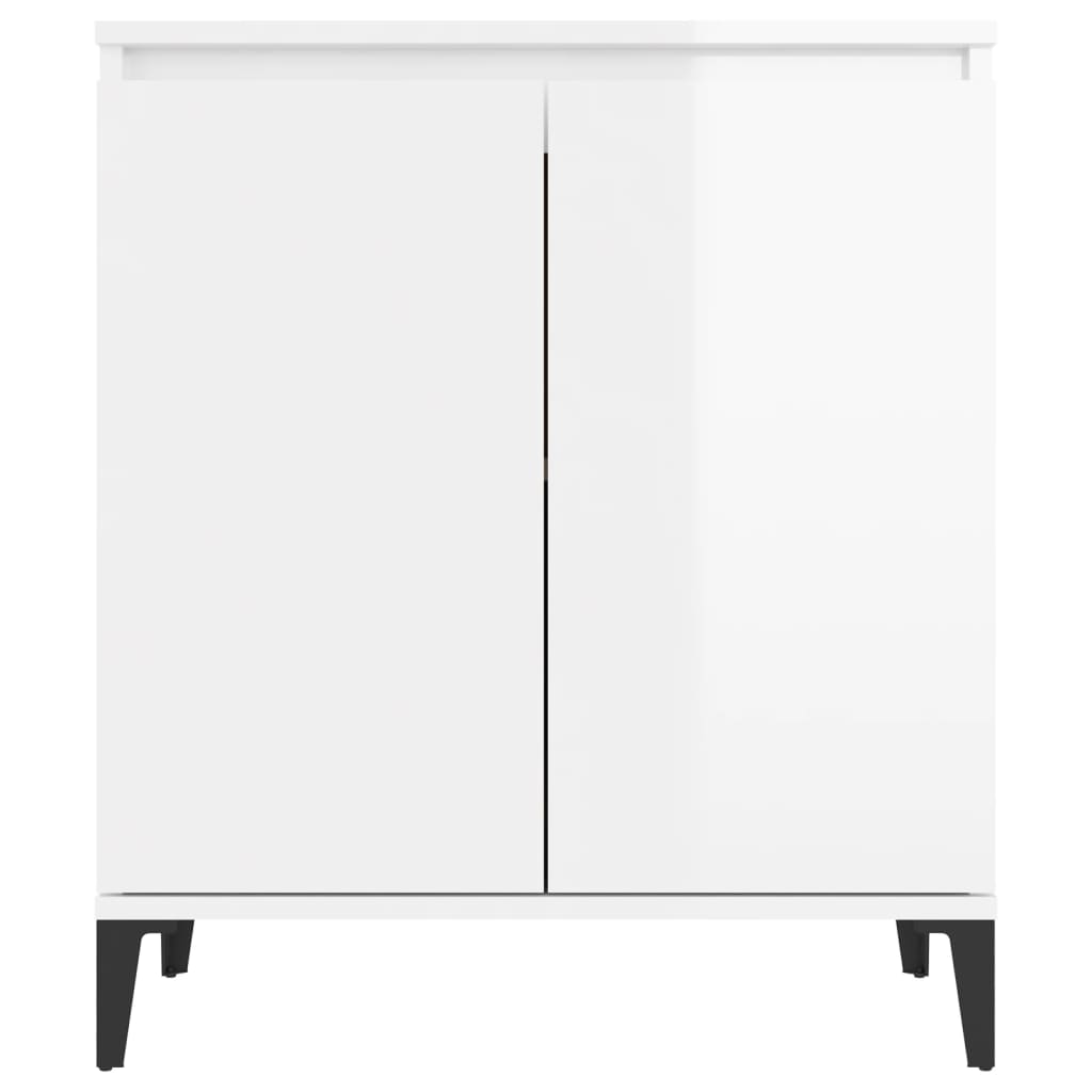 vidaXL Servantă, alb extralucios, 60x35x70 cm, PAL vidaXL Servantă, alb extralucios, 60x35x70 cm, PAL