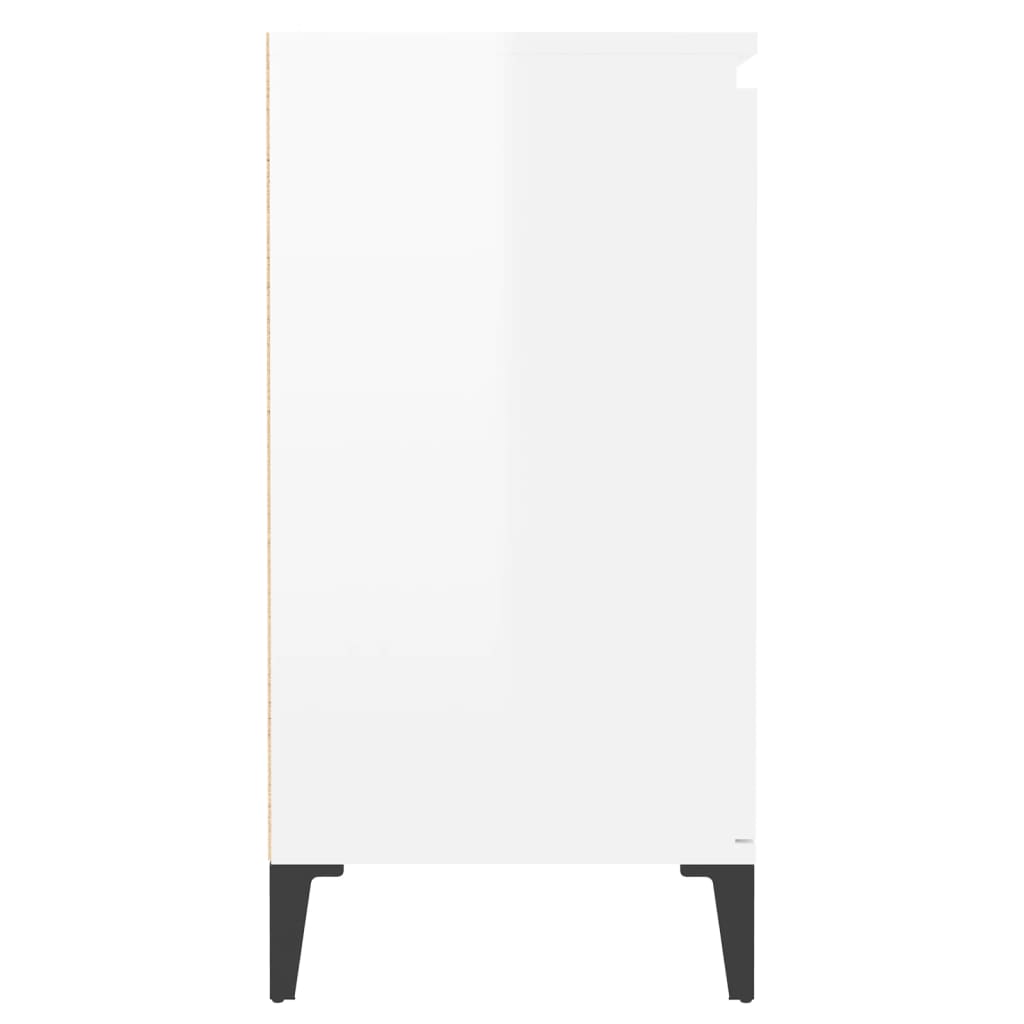 vidaXL Servantă, alb extralucios, 60x35x70 cm, PAL vidaXL Servantă, alb extralucios, 60x35x70 cm, PAL
