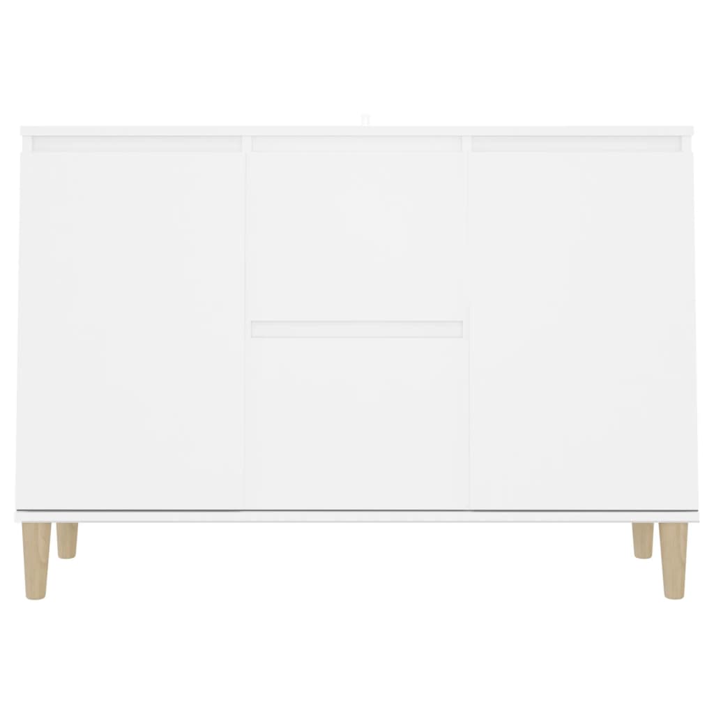 vidaXL Servantă, alb, 101x35x70 cm, lemn prelucrat