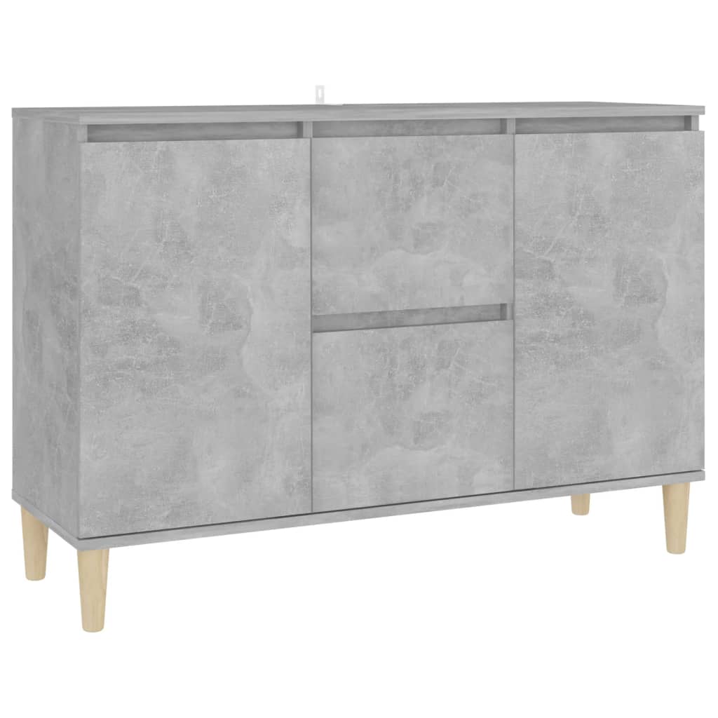 vidaXL Servantă, gri beton, 101x35x70 cm, lemn prelucrat vidaXL Servantă, gri beton, 101x35x70 cm, lemn prelucrat