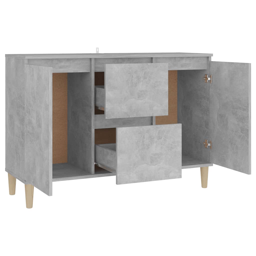 vidaXL Servantă, gri beton, 101x35x70 cm, lemn prelucrat vidaXL Servantă, gri beton, 101x35x70 cm, lemn prelucrat