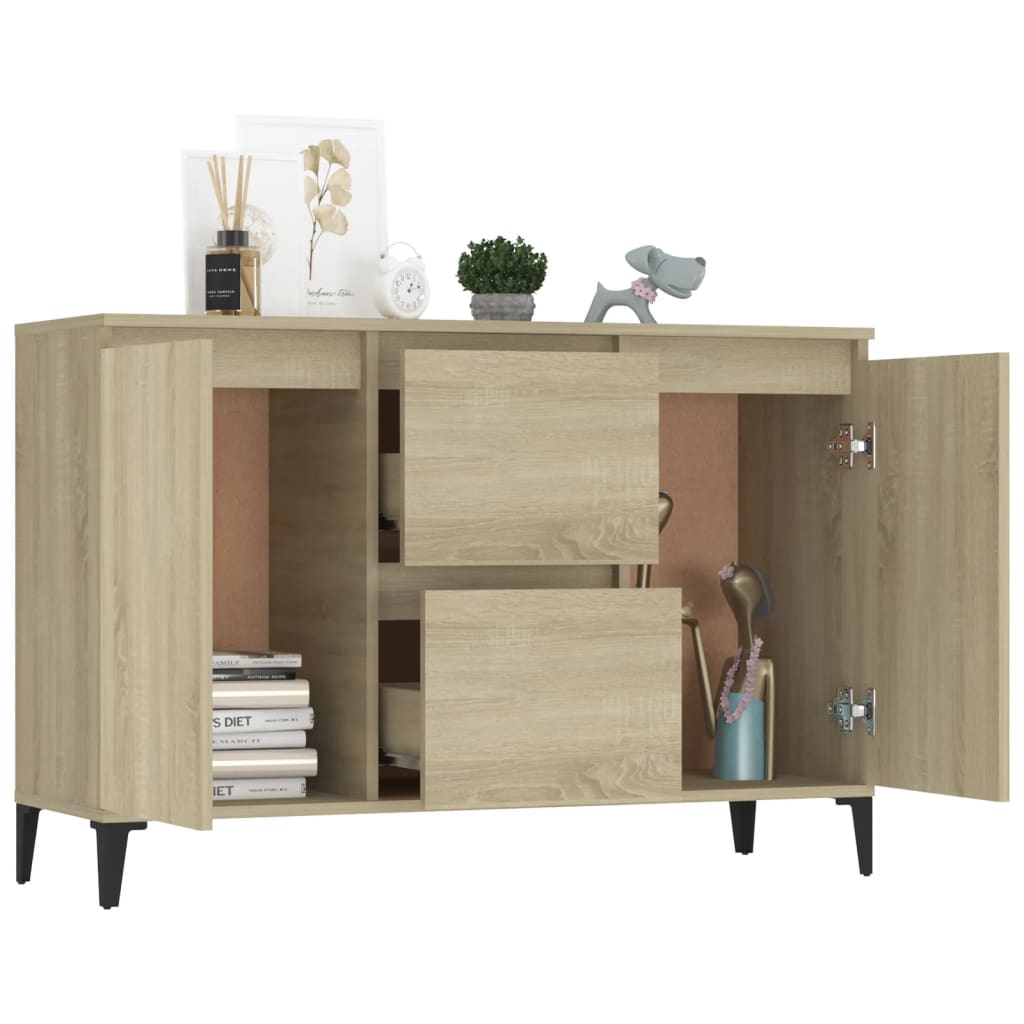 vidaXL Servantă, stejar sonoma, 104x35x70 cm, PAL vidaXL Servantă, stejar sonoma, 104x35x70 cm, PAL