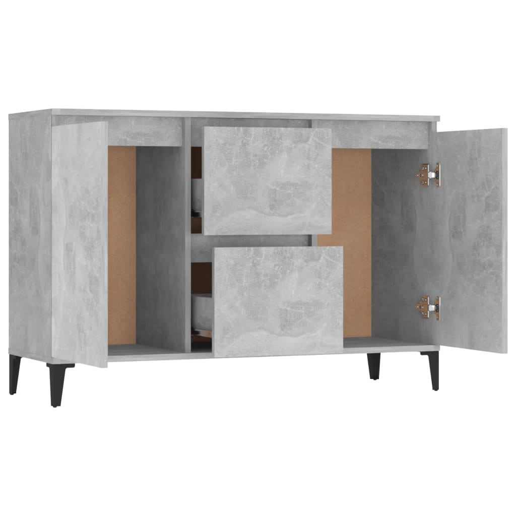 vidaXL Servantă, gri beton, 102x35x70 cm, PAL vidaXL Servantă, gri beton, 102x35x70 cm, PAL
