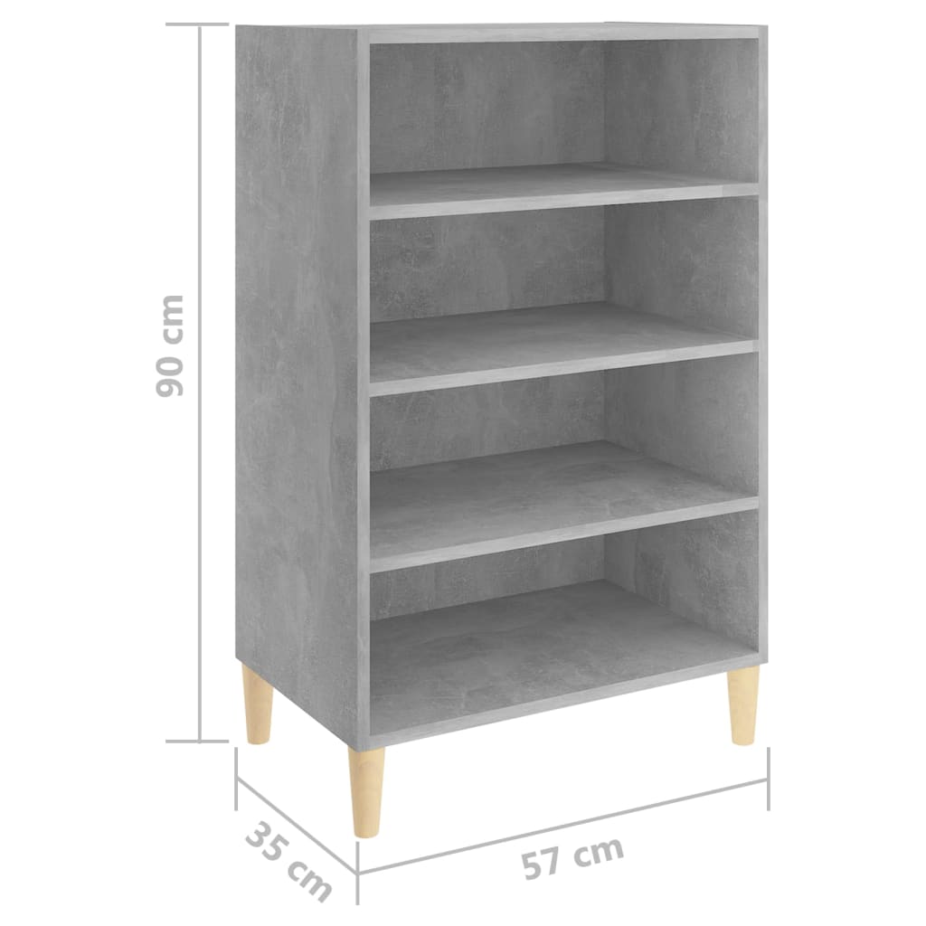 vidaXL Servantă, gri beton, 57x35x90 cm, PAL vidaXL Servantă, gri beton, 57x35x90 cm, PAL