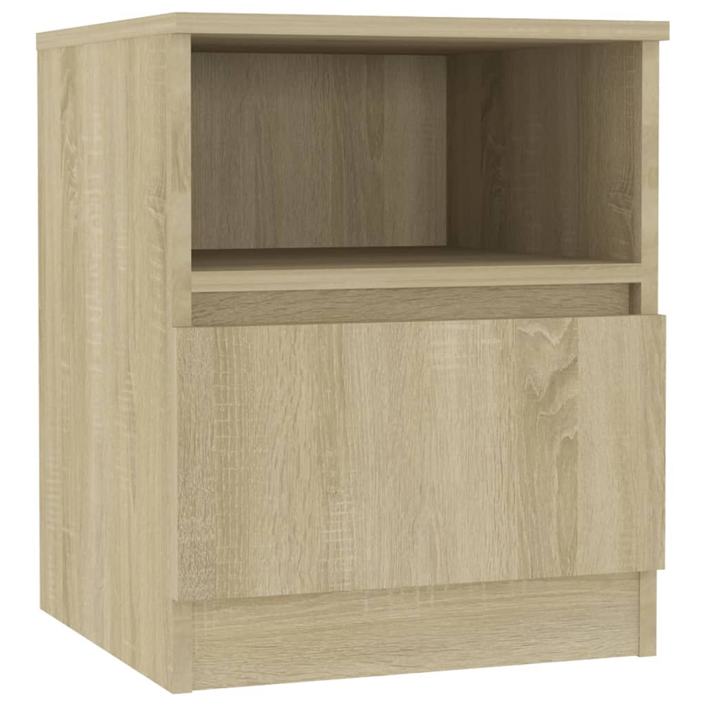 vidaXL Noptiere, 2 buc., stejar sonoma, 40x40x50 cm, PAL vidaXL Noptiere, 2 buc., stejar sonoma, 40x40x50 cm, PAL
