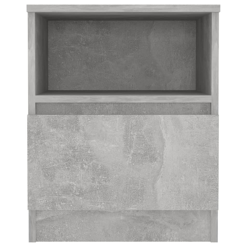 vidaXL Noptiere, 2 buc., gri beton, 40x40x50 cm, PAL vidaXL Noptiere, 2 buc., gri beton, 40x40x50 cm, PAL