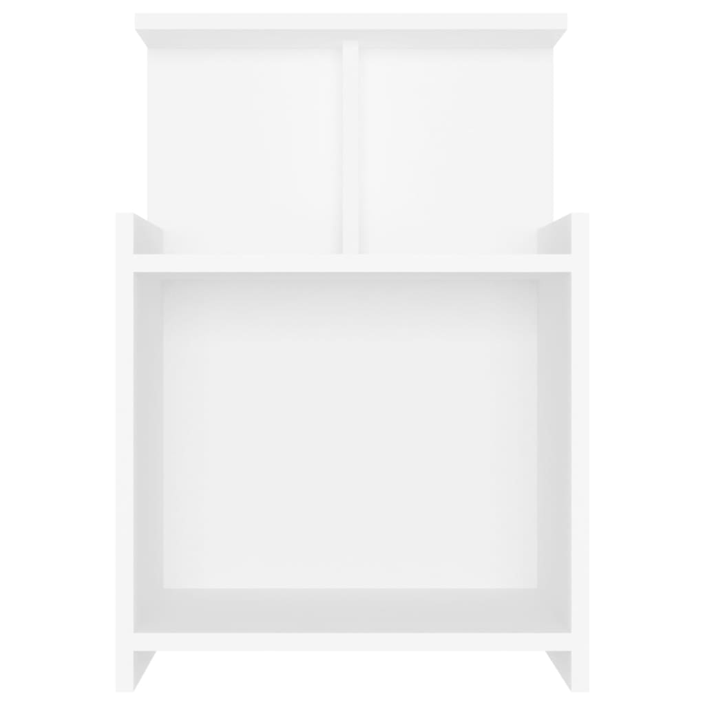 vidaXL Noptiere, 2 buc., alb, 40x35x60 cm, PAL