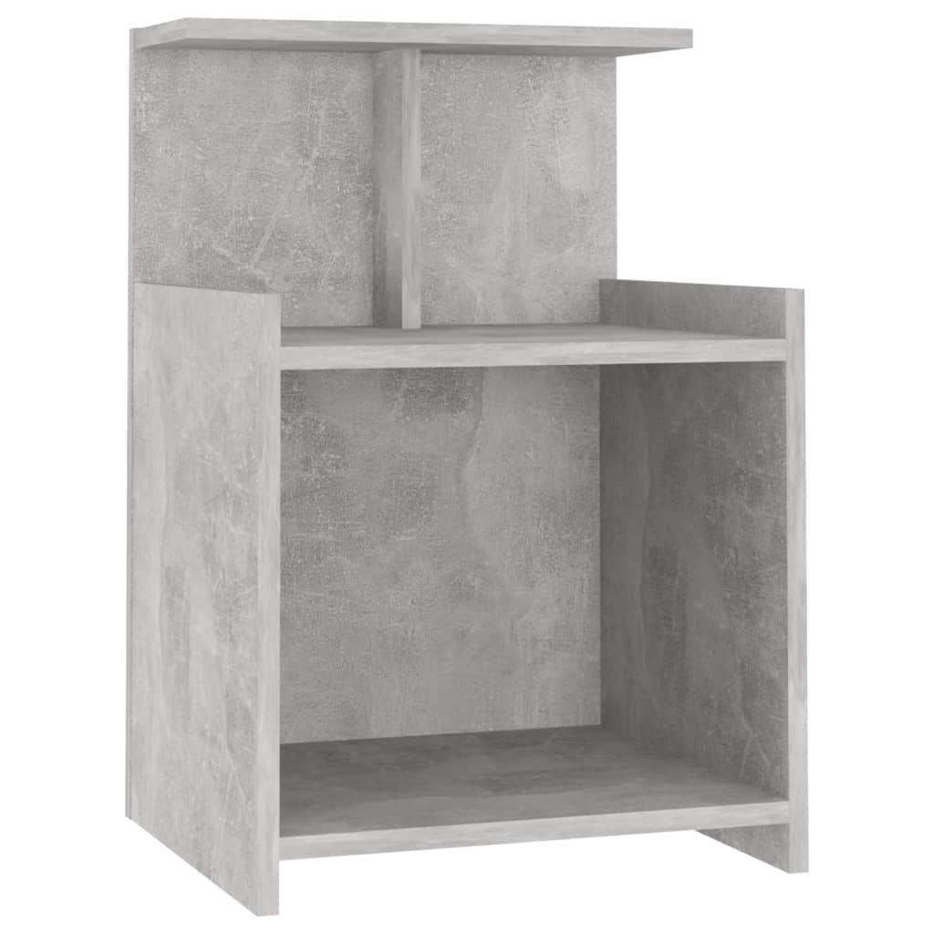 vidaXL Noptiere, 2 buc., gri beton, 40x35x60 cm, PAL vidaXL Noptiere, 2 buc., gri beton, 40x35x60 cm, PAL