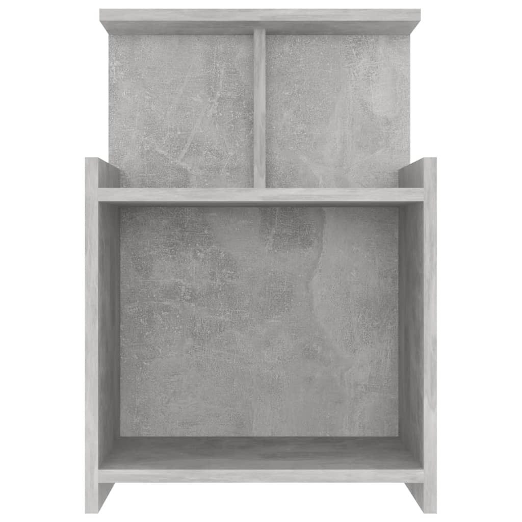 vidaXL Noptiere, 2 buc., gri beton, 40x35x60 cm, PAL vidaXL Noptiere, 2 buc., gri beton, 40x35x60 cm, PAL
