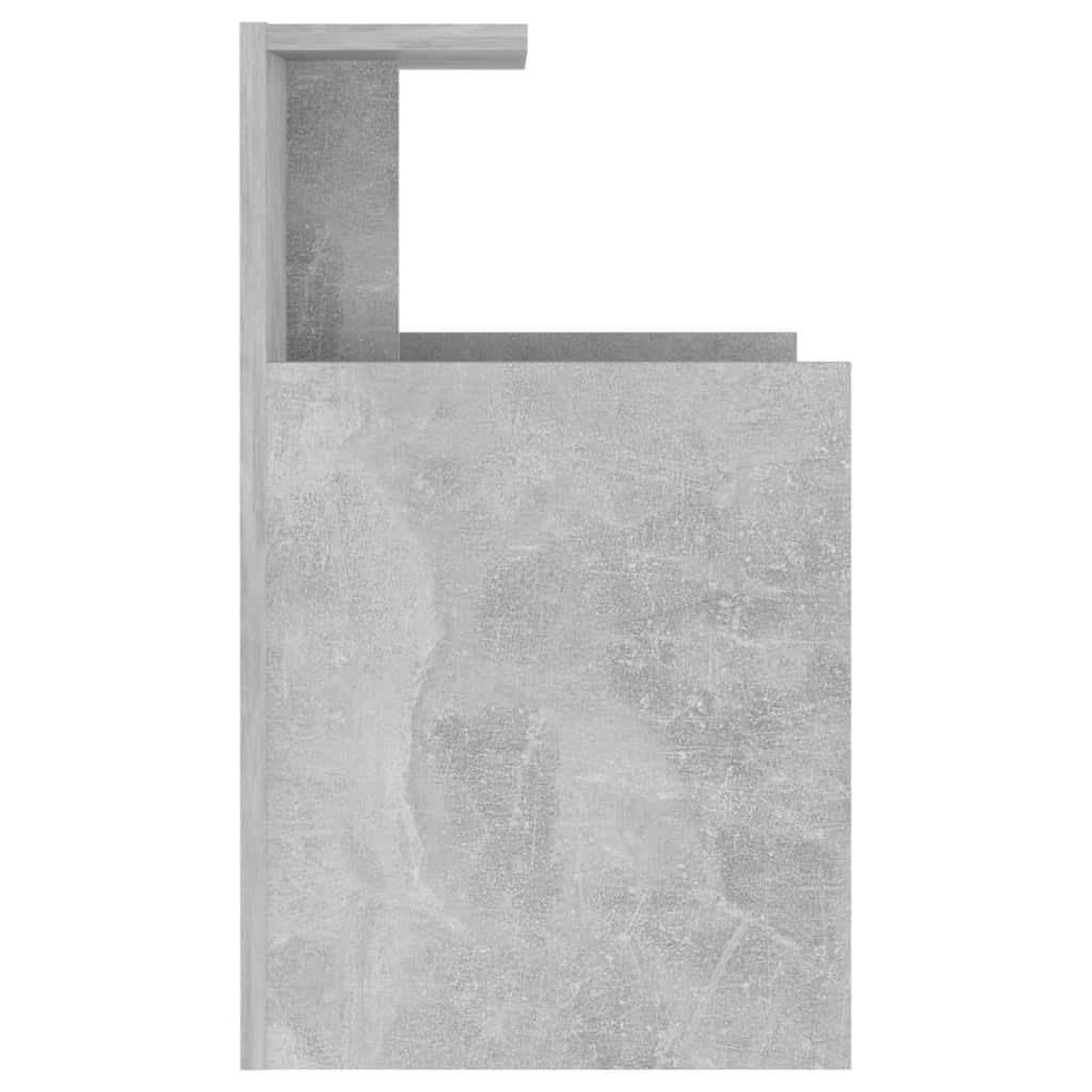 vidaXL Noptiere, 2 buc., gri beton, 40x35x60 cm, PAL vidaXL Noptiere, 2 buc., gri beton, 40x35x60 cm, PAL