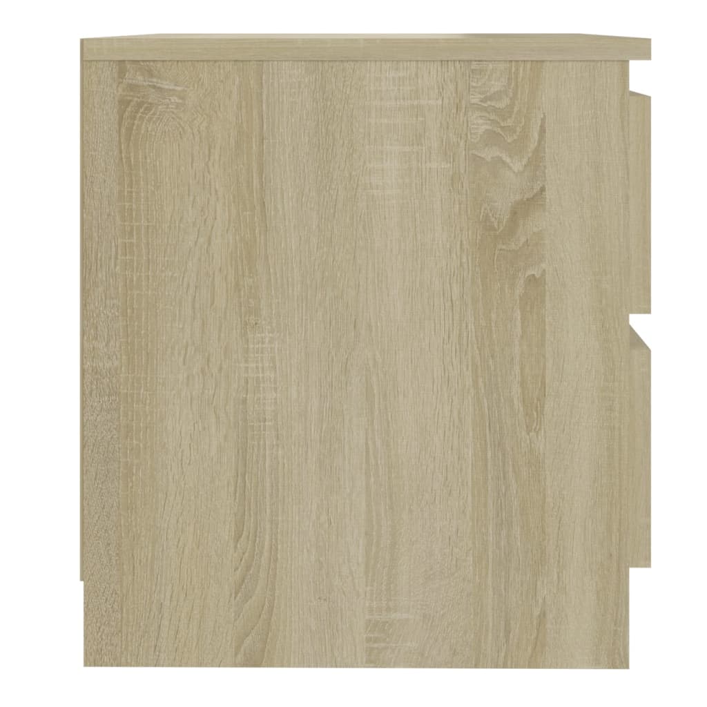 vidaXL Noptiere, 2 buc., stejar sonoma, 50x39x43,5 cm, PAL vidaXL Noptiere, 2 buc., stejar sonoma, 50x39x43,5 cm, PAL
