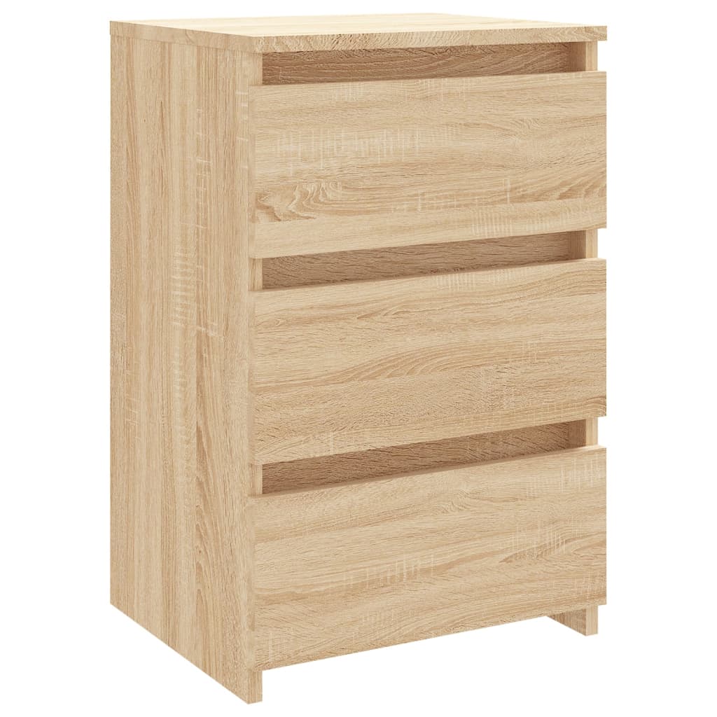 vidaXL Noptiere, 2 buc., stejar sonoma, 40x35x62,5 cm, lemn compozit
