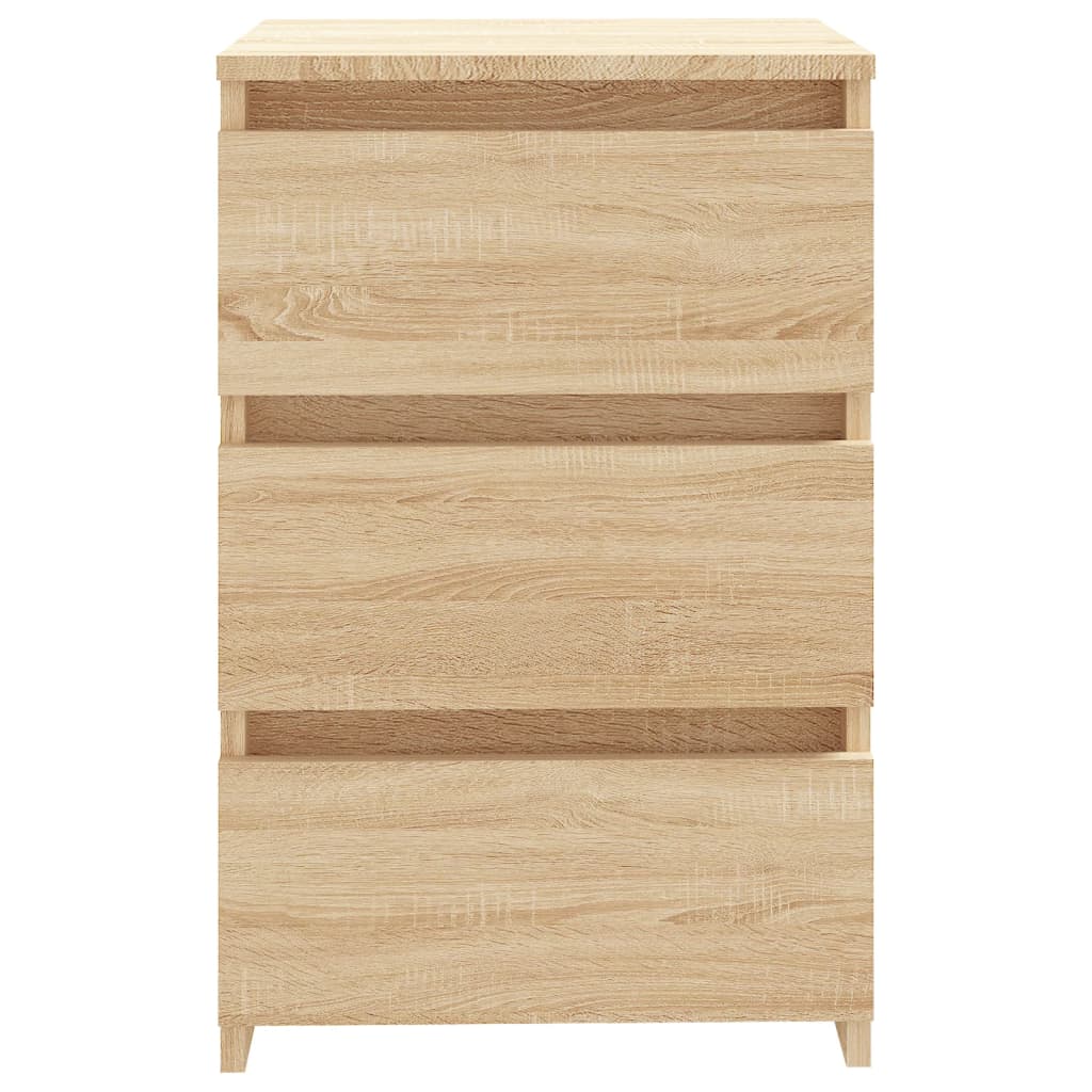 vidaXL Noptiere, 2 buc., stejar sonoma, 40x35x62,5 cm, lemn compozit