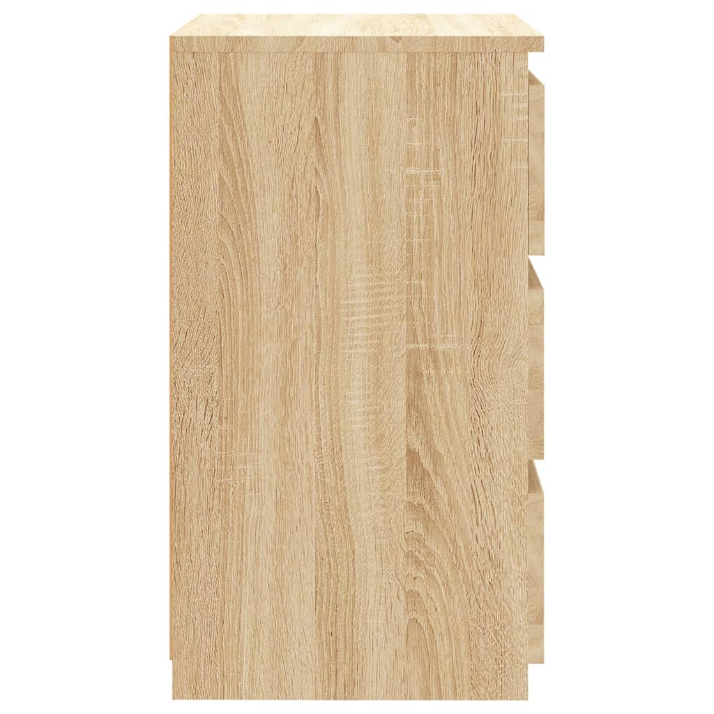 vidaXL Noptiere, 2 buc., stejar sonoma, 40x35x62,5 cm, lemn compozit