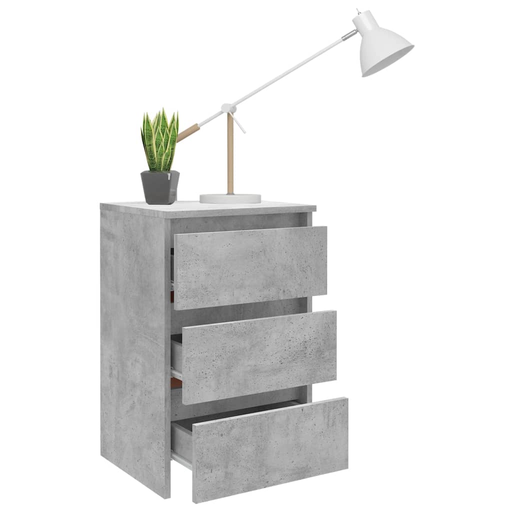 vidaXL Noptiere, 2 buc., gri beton, 40x35x62,5 cm, lemn compozit vidaXL Noptiere, 2 buc., gri beton, 40x35x62,5 cm, lemn compozit