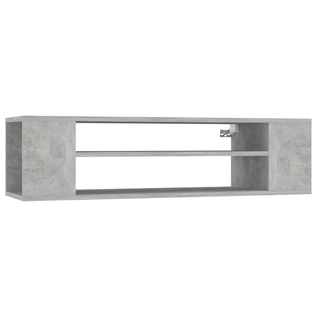 vidaXL Dulap TV suspendat, gri beton, 100x30x26,5 cm, PAL vidaXL Dulap TV suspendat, gri beton, 100x30x26,5 cm, PAL