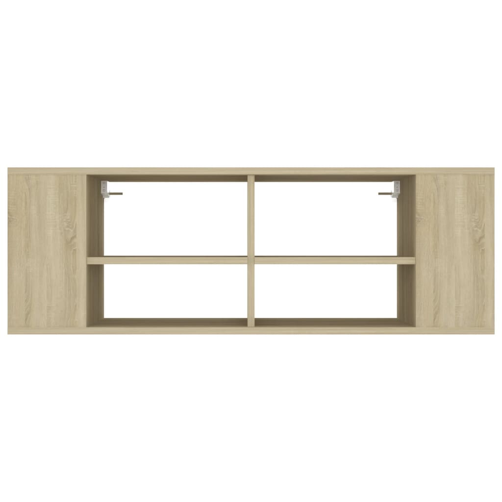 vidaXL Dulap TV montat pe perete, stejar Sonoma, 102x35x35 cm, PAL