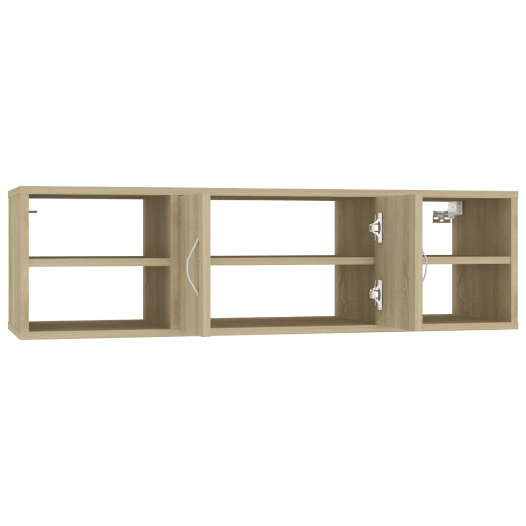 vidaXL Raft de perete, stejar Sonoma, 102x30x29 cm, PAL