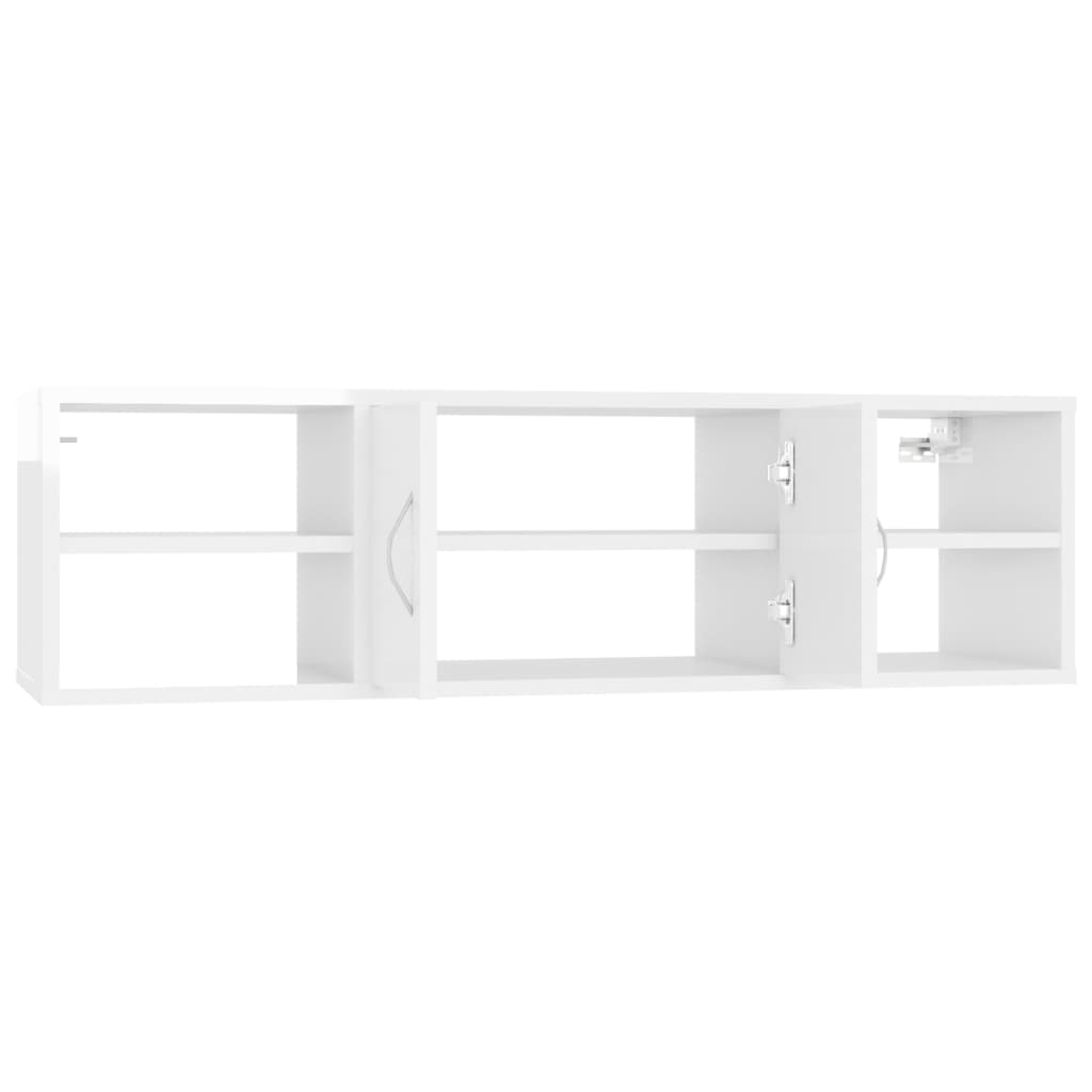 vidaXL Raft de perete, alb extralucios, 102x30x29 cm, PAL vidaXL Raft de perete, alb extralucios, 102x30x29 cm, PAL