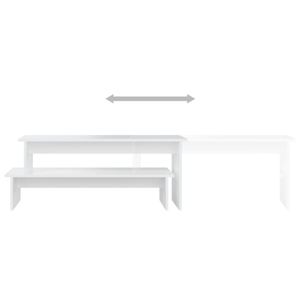 vidaXL Comodă TV, alb, 180x30x43 cm, PAL vidaXL Comodă TV, alb, 180x30x43 cm, PAL