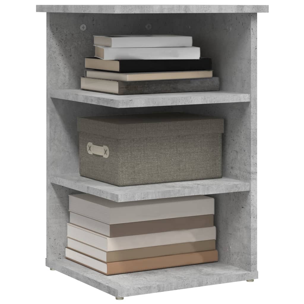 vidaXL Dulap lateral, gri beton, 35x35x55 cm, PAL