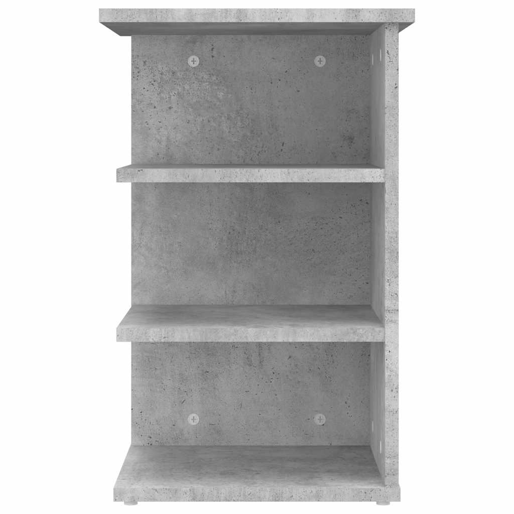 vidaXL Dulap lateral, gri beton, 35x35x55 cm, PAL