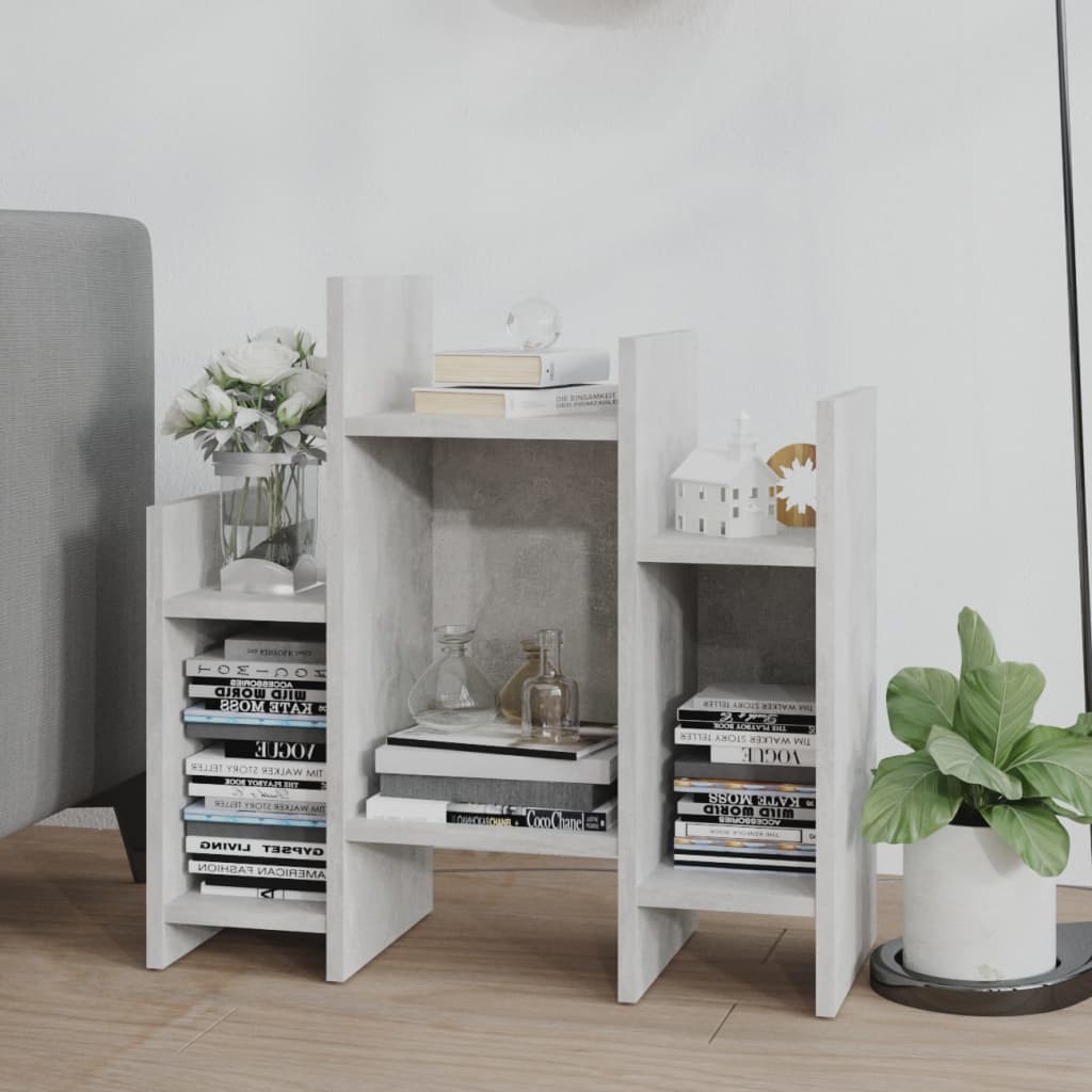 vidaXL Dulap lateral, gri beton, 60x26x60 cm, PAL
