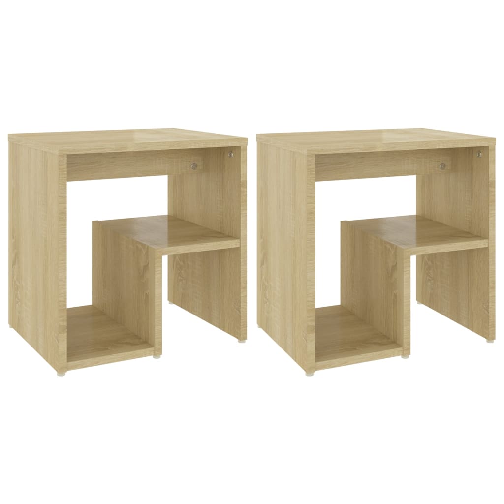 vidaXL Noptiere, 2 buc., stejar Sonoma, 40x30x40 cm, PAL vidaXL Noptiere, 2 buc., stejar Sonoma, 40x30x40 cm, PAL