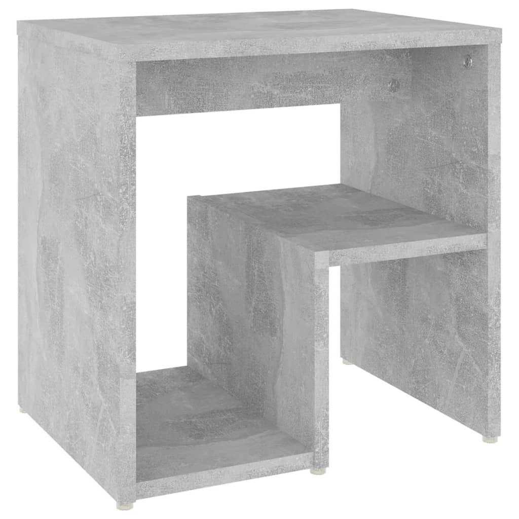 vidaXL Noptiere, 2 buc., gri beton, 40x30x40 cm, PAL