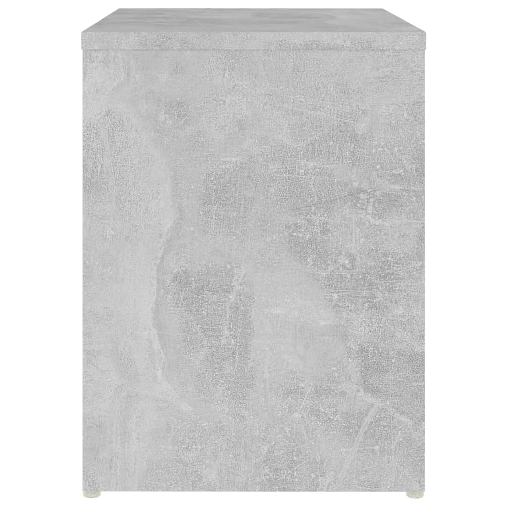 vidaXL Noptiere, 2 buc., gri beton, 40x30x40 cm, PAL