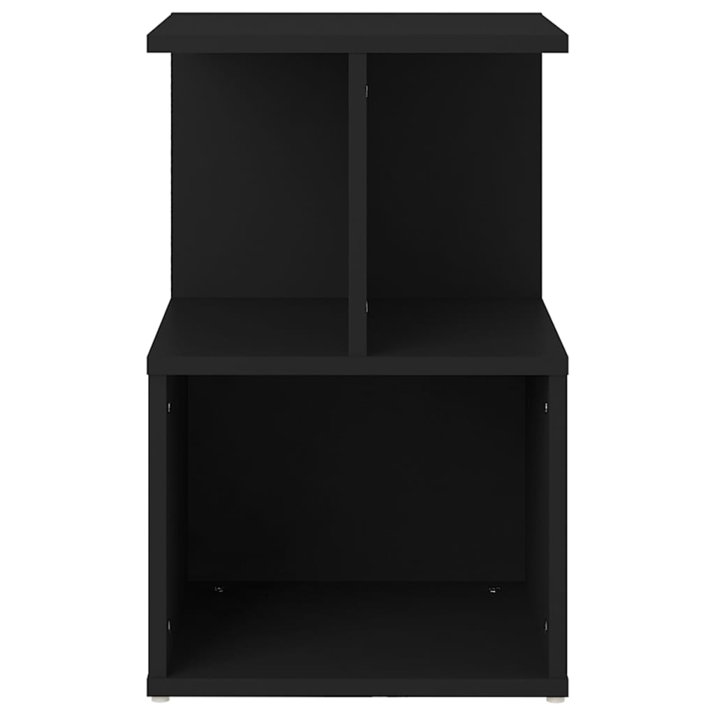 vidaXL Noptiere, 2 buc., negru, 35x35x55 cm, PAL