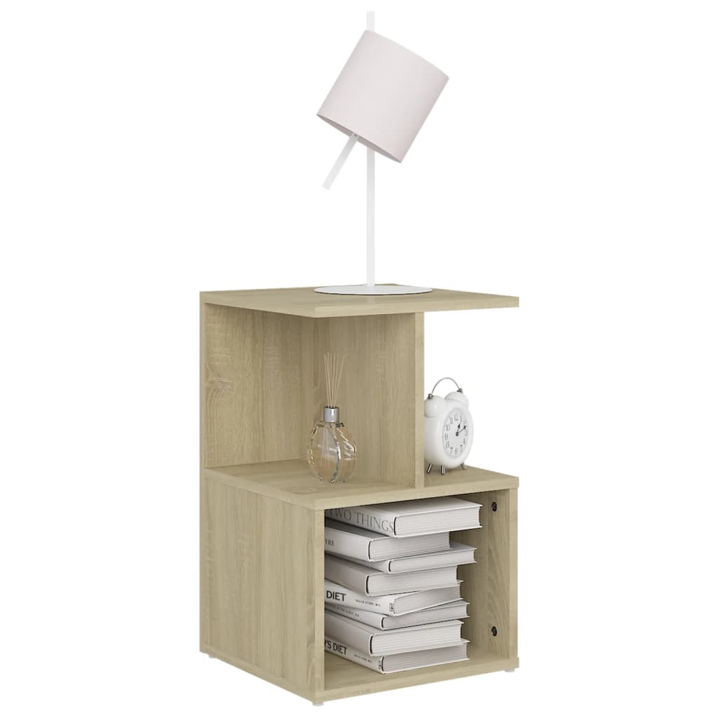 vidaXL Noptiere, 2 buc., stejar sonoma, 35x35x55 cm, lemn prelucrat vidaXL Noptiere, 2 buc., stejar sonoma, 35x35x55 cm, lemn prelucrat
